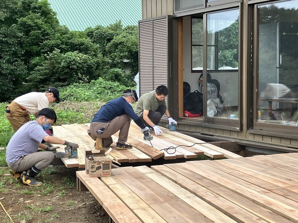 ウッドデッキ製作